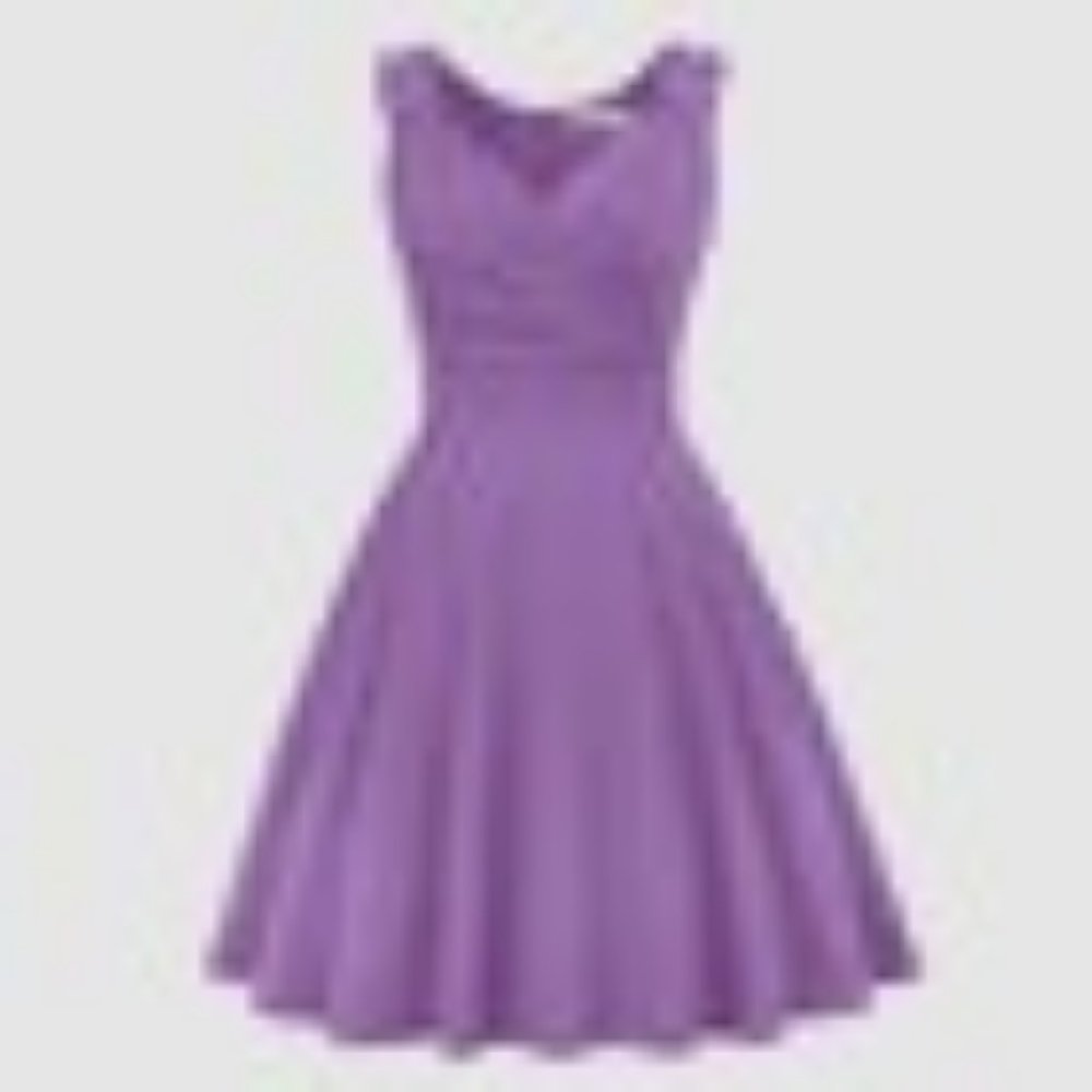Grace Karin Grace Karin Plus Size Sleeveless A-Lin Dress